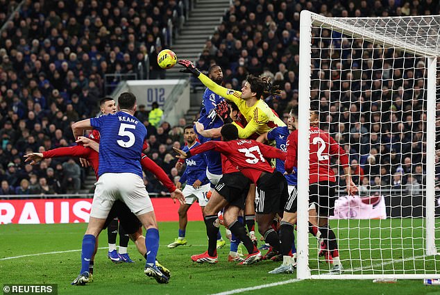 Man United Survived A Succession Of Everton Corners To Preserve Their Narrow Advantage