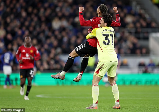 Matheus Cunha Took The Acclaim Of His Team-Mates After His Pass Helped Set Up The Goal