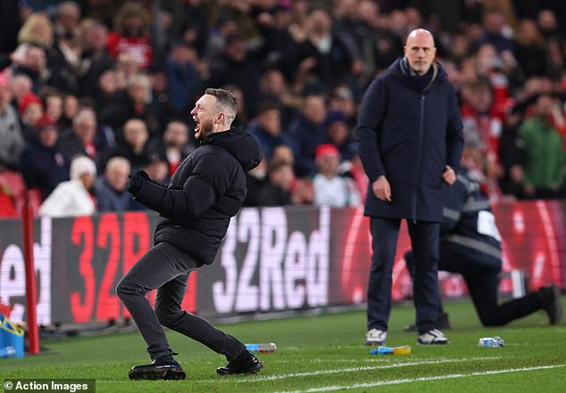 Hellberg Celebrates After Leading Boro To Victory Over Norwich Last Month