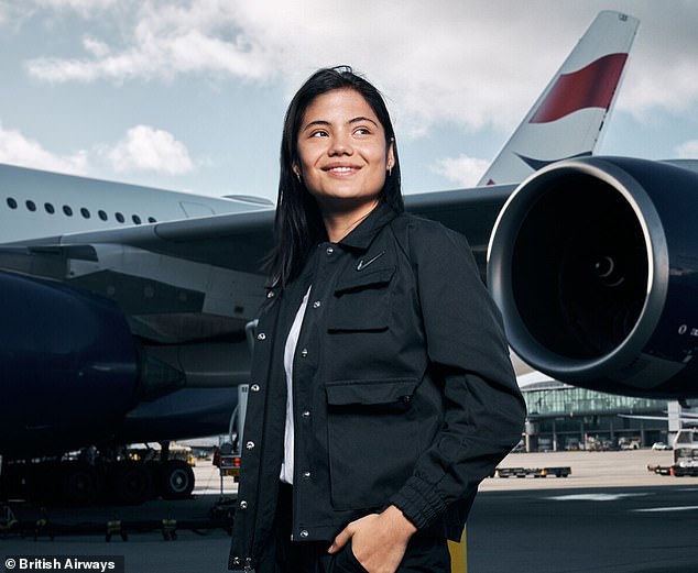 Raducanu Is Also A Partner Of Leading British Airline And Aviation Giant British Airways
