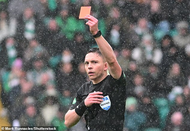 Referee Macdermid Flashes Red Card, With Celtic's Subsequent Appeal Being Thrown Out