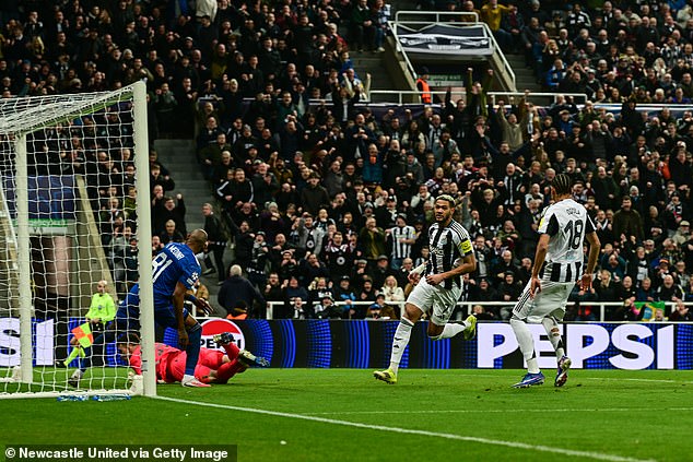 Joelinton Netted The Second On What Was A Comfortable Second Leg For The Magpies