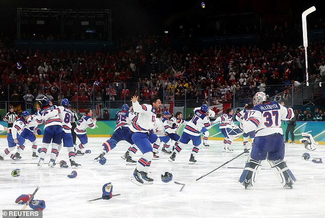 The Men's Hockey Team Won Their First Gold Medal Since 1980 By Beating The Canadians