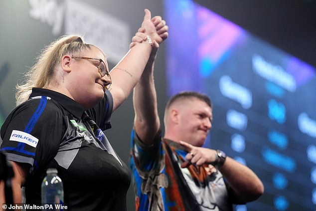 She Came Close To Toppling World Cup Winner Daryl Gurney (Right) At The World Darts Championship Last Year