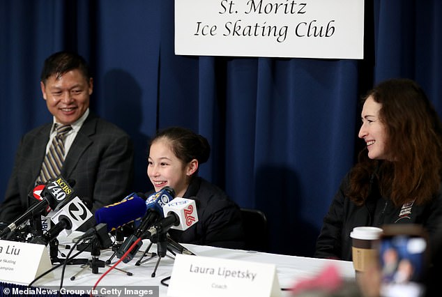 Alysa Is Regarded As A Prodigious Talent Who Became The Youngest Ever Us Figure Skating Champion At Age 13 Father And Daughter Attended A Press Conference At Oakland Ice Center In 2019 When Alysa Was 13