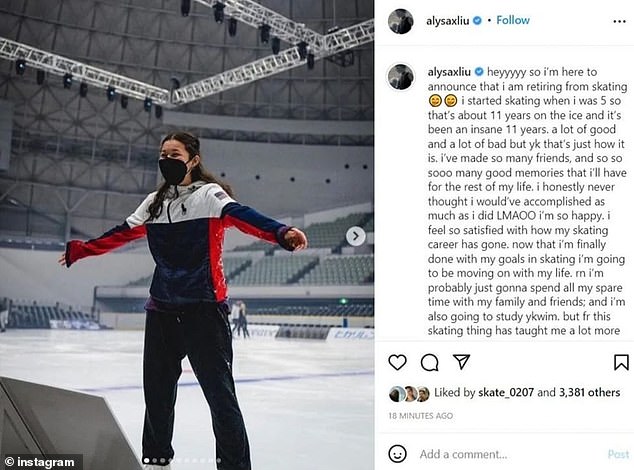 Alysa's Lost Passion For The Sport Would Culminate In Her Announcing Her Retirement At Age 16 On Instagram Without Notifying Her Father