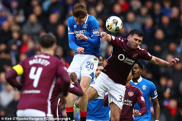 Ryan Naderi In The Thick Of The Action Against Hearts, And Ferguson Reckons He Should Be Used Up Front Alongside Chermiti On Sunday