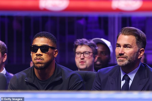 Anthony Joshua Has A Career-Long Promotional Deal With Matchroom, Led By Eddie Hearn (Right). The Specifics Have Not Been Disclosed But It Seems Unlikely He Would Join The League