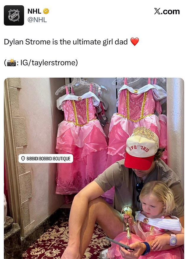 The Nhl Shared A Photo Of Strome With One Of His Daughters, Calling Him A 'Girl Dad'