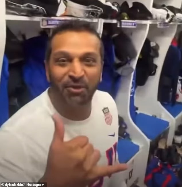 Fbi Director Kash Patel Was In The Usa Locker Room Celebrating The Win Against Canada