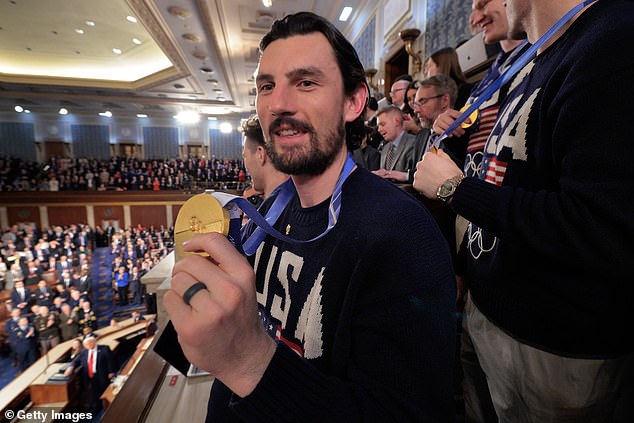 The Usa Team Were Then Present For Trump's State Of The Union Speech On Tuesday Night