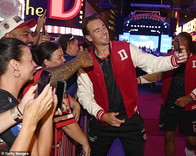 Dragons Star Clint Gutherson Soaked Up The Rock Star Energy From The Crowd At The Launch