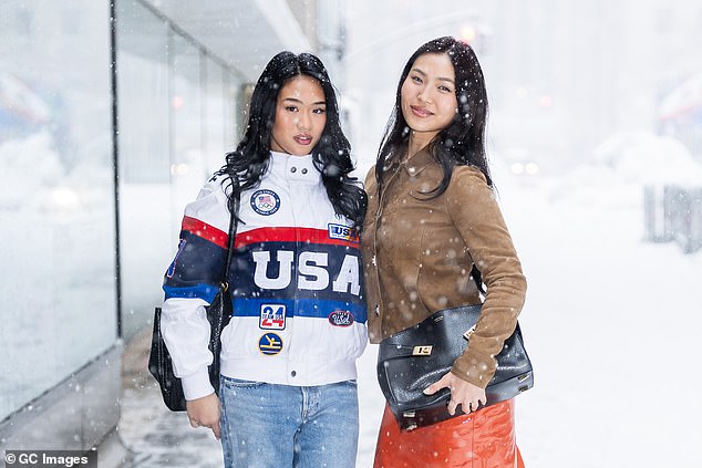 Chloe Kim And Suni Lee Struck A Pose As They Braved The Blizzard In New York On Monday