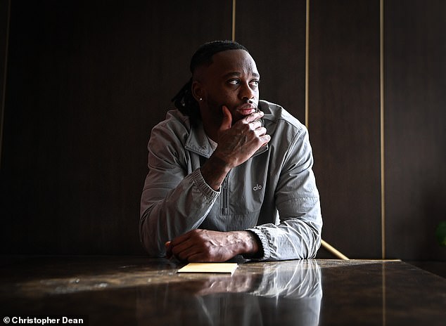 Dressed In A New Tracksuit And Speaking Softly, Aaron Wan-Bissaka Is In Reflective Mood When He Meets Daily Mail Sport