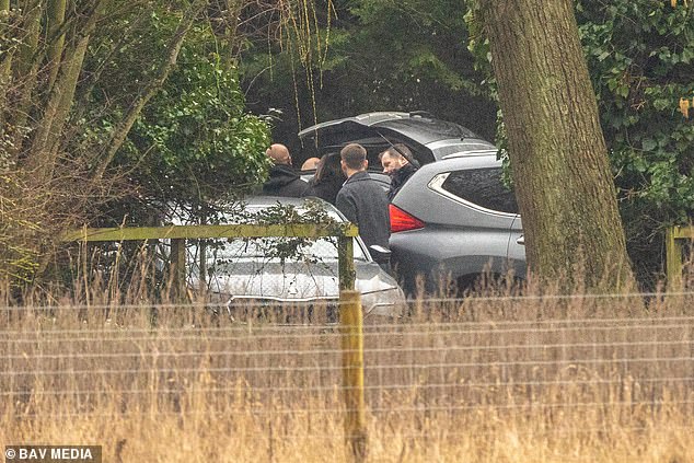 A Group Of Police Officers In Plain Clothes Arrived At The Location Of Andrew's Exile On Wood Farm This Morning, Where Searches Began