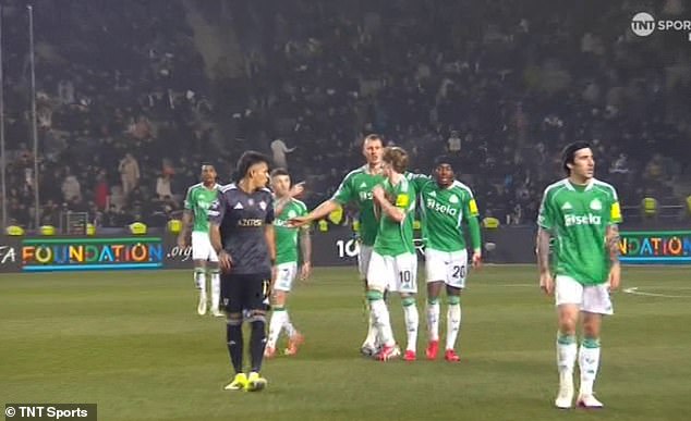 The Winger Found Himself Exchanging Words With Kieran Trippier At The End Of The First Half