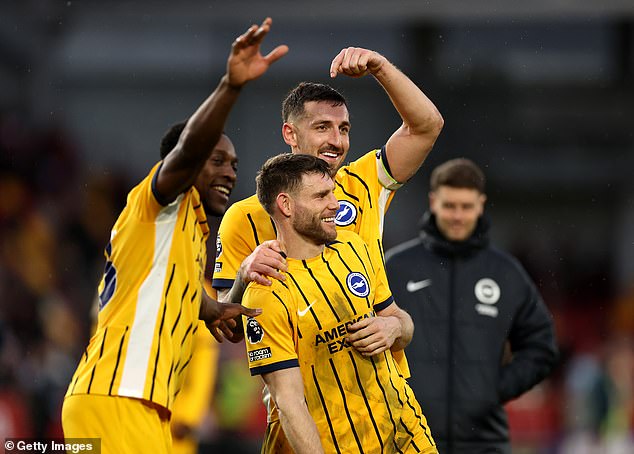 Brighton Celebrated James Milner's Record-Breaking Day With Three Points Against Brentford At The Gtech Community Stadium