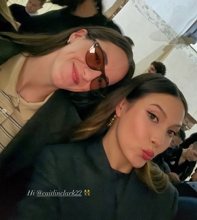 Caitlin Clark (Left) And Eileen Gu (Right) Posed For A Selfie During Milan Fashion Week