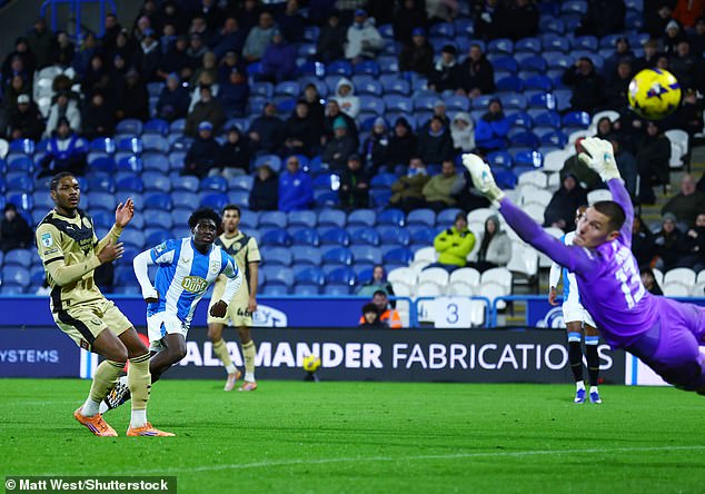 Cameron Ashia Scores For Huddersfield Against Rotherham In The Football League Trophy Last Month