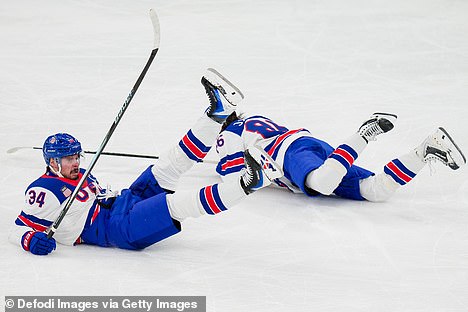 The Usa Narrowly Avoided A Scare When Auston Matthews (Left) And Jack Hughes Collided