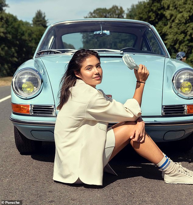 Raducanu Is Seen Here In An Advert For Porsche In Collaboration With Court Supremes