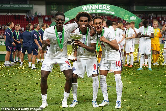 Former England Youth Star Carney Chukwuemeka (Centre) Is Reportedly Set To Switch His International Allegiance To Austria