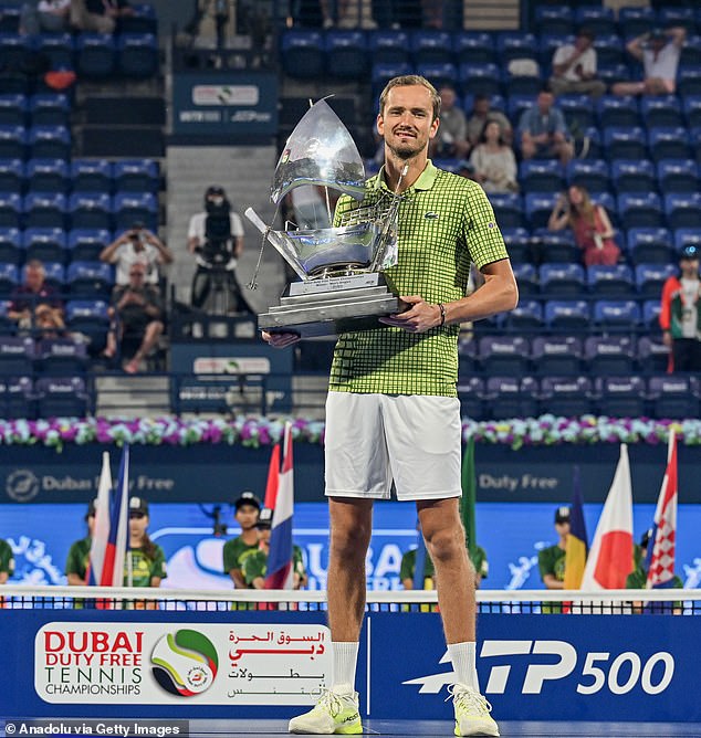 Russia's Daniil Medvedev Came Away With His 23Rd Atp Singles Title After The Injured Tallon Griekspoor Withdrew From Saturday's Final. Griekspoor Injured A Hamstring In Friday's Semis