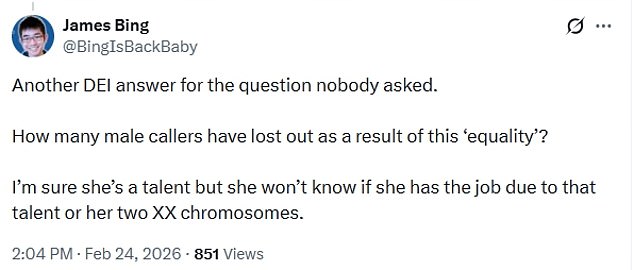 This Blunt Footy Supporter Asked On X If Lawrence's Career Elevation Was Based On Her Gender