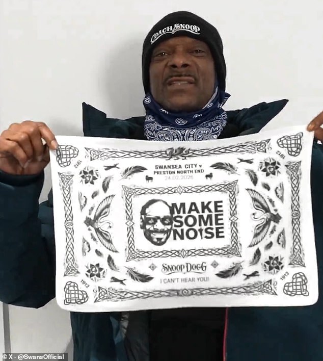 Snoop Dogg Is Set To Make His First Visit To Swansea City's Stadium And Will Mark The Occasion By Encouraging Fans To Wave Special White Towels Before Their Match Against Preston