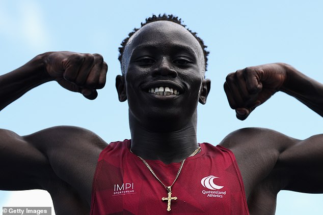 Gout Gout (Pictured) Ran The 100M In 10 Seconds Flat In An Under-The-Radar Appearance At A Brisbane Track Meet On Saturday