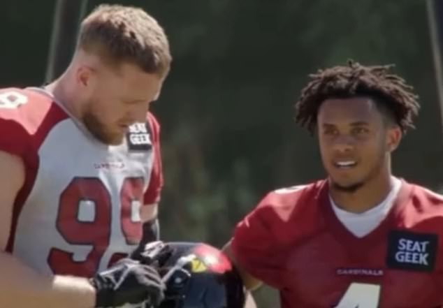 A Video Of Jj Watt Consoling The Wide Receiver In Training Has Gone Viral Over The Weekend