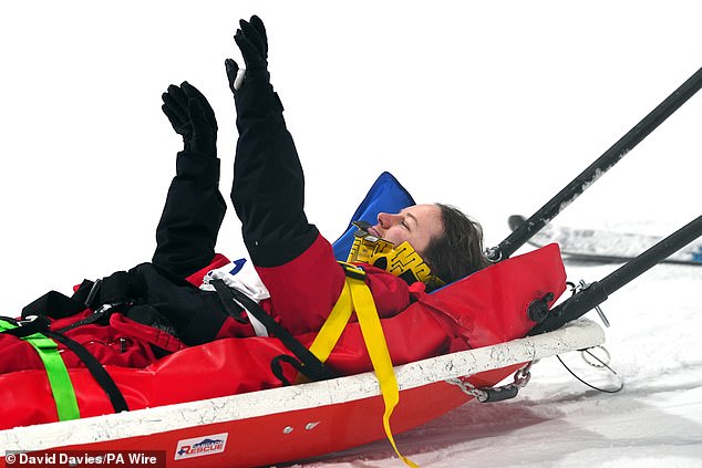 Sharpe Was Seen Acknowledging The Crowd Response By Raising Her Arms As She Was Removed