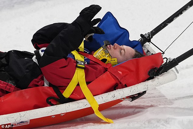 Canadian Olympic Freeskier Cassie Sharpe Had A Horrific Crash At The Milan Cortina Games On Thursday Night And Needed To Be Removed From The Halfpipe By Sled