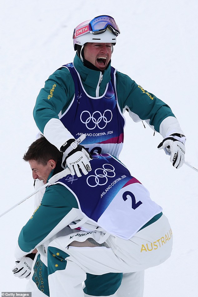 Woods (Pictured) Was Warmly Embraced By Fellow Moguls Skier Matt Graham After He Claimed The Historic Gold Medal
