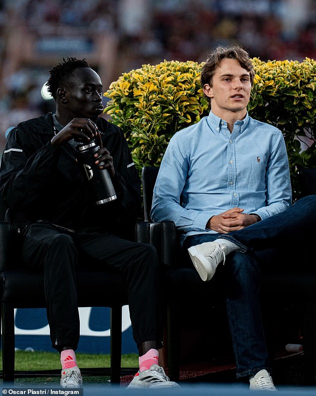 The 18-Year-Old (Pictured With F1 Star Oscar Piastri) Is Tipped To Become An Olympic Champion