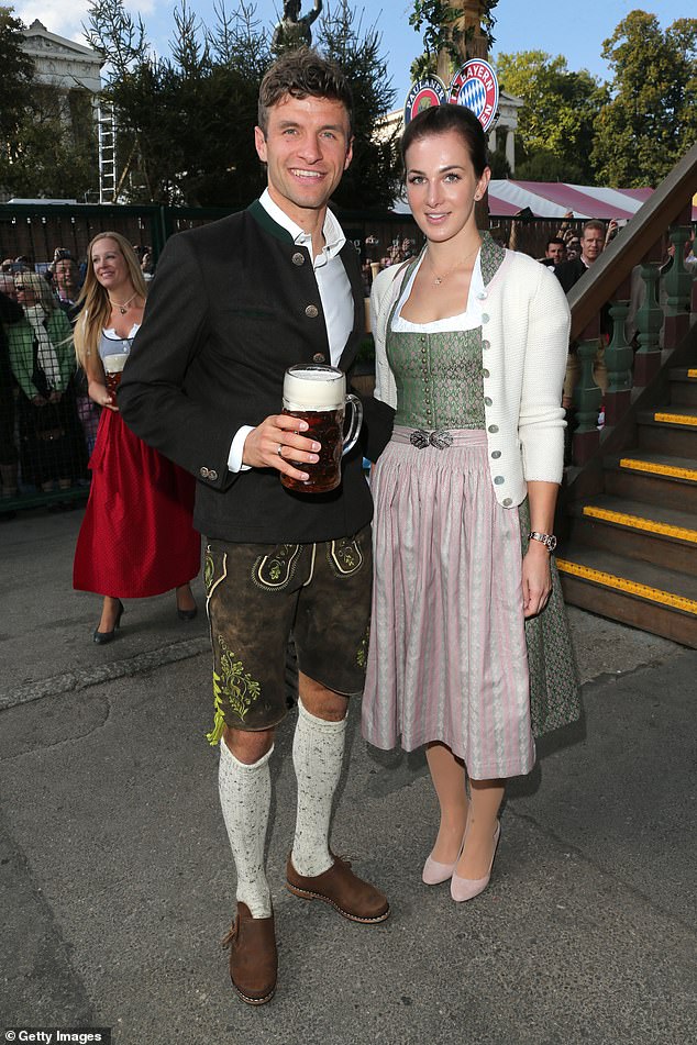 Thomas Muller's Wife Lisa (Right) Has Claimed She No Longer Cares What People Think Of Her