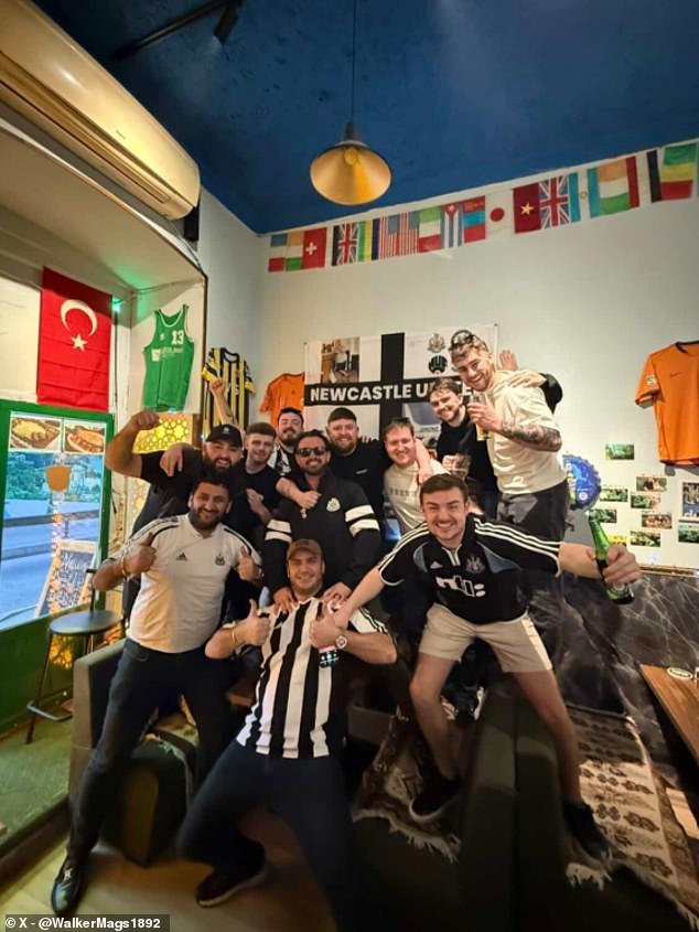 Newcastle Fans Are Hitting The Beers In Azerbaijan After A 2,529-Mile Journey