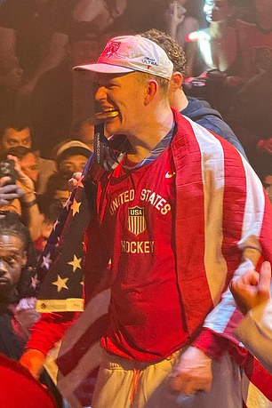 Brady Tkachuk Put His Gold Medal Between His Teeth