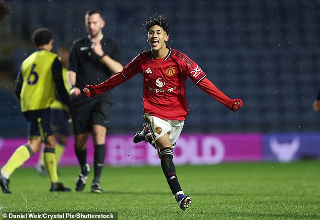 Jj Gabriel Struck Manchester United Under 18S' Second Goal In The 4-1 Thumping Of Oxford United In The Fa Youth Cup On Wednesday Night