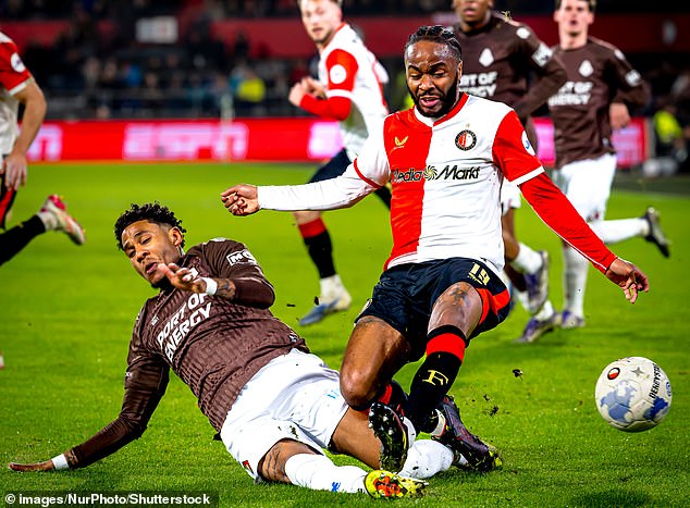 Raheem Sterling (Right) Made His Debut For Feyenoord On Sunday And Received Some Criticism