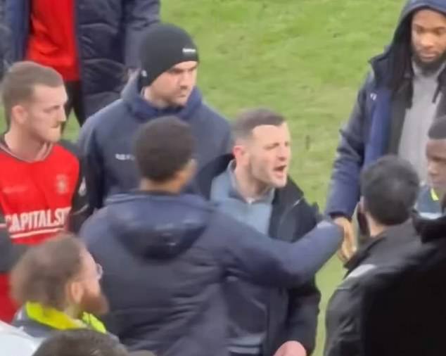 Jack Wilshere Had To Be Dragged Away From His Own Fans After His Luton Side Drew With Burton