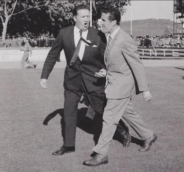 Herrrera Is Approached By An Angry Jock Stein Ahead Of The 1967 European Cup Final