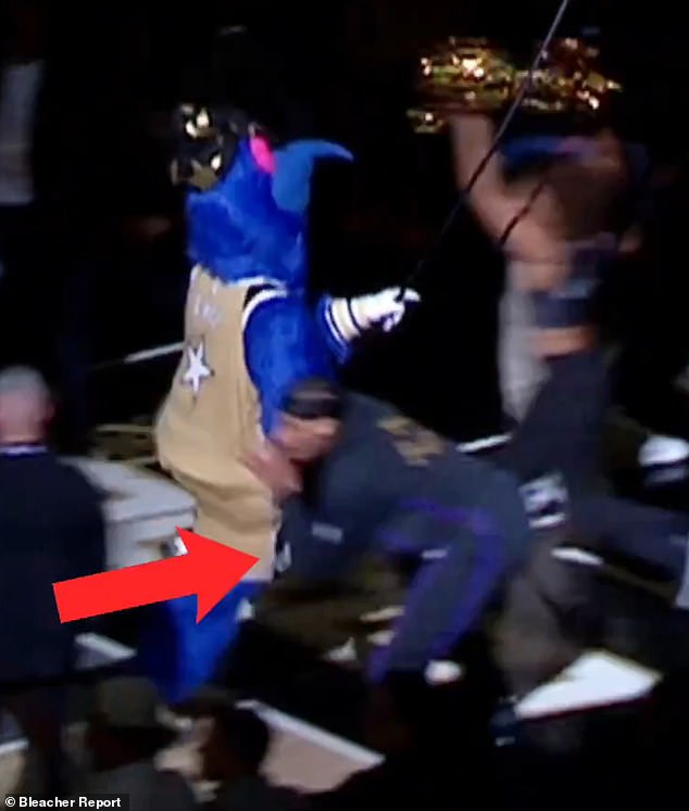 On January 30Th, Hayes Shoved Wizards Mascot 'G-Wiz' During The Pre-Game Introduction