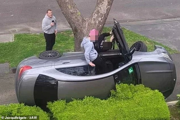 It Came After Two Young Men Had Crashed A Mercedes While Voss (Left) Was On His Coffee Run