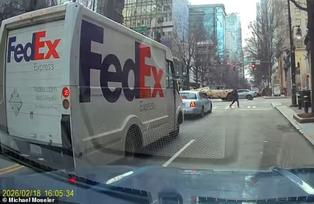 Ball Appeared To Be Driving Through An Intersection When His Hummer Collided With Another Vehicle Shortly Before 5Pm, As Seen In Video Obtained By The Daily Mail