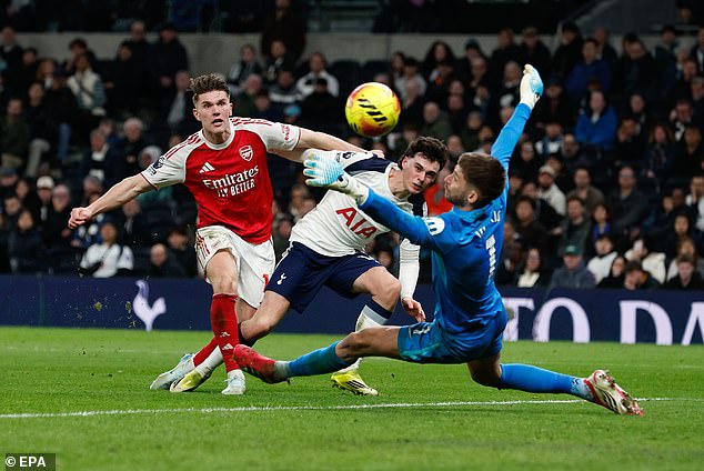 Gyokeres Slots Home His Second Goal At The Tottenham Hotspur Stadium To Take His Tally To 10 League Goals This Season