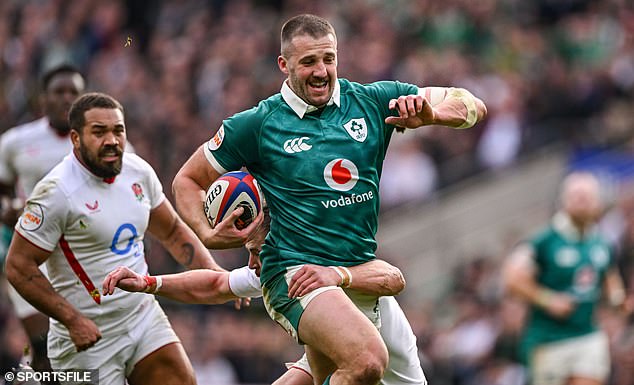 Powerhouse: Stuart Mccloskey On The Charge During His Huge Dislay In Twickenham Yesterday
