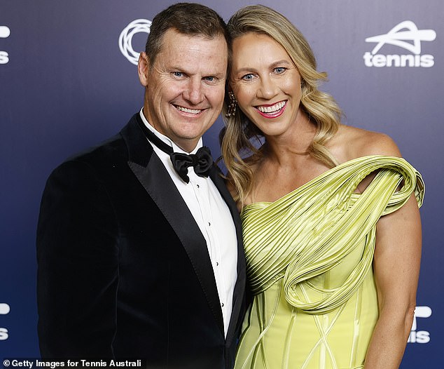 Aussie Tennis Legend Alicia Molik Is Set To Expand Her Media Portfolio By Becoming A Tv Sports Presenter With The Nine Network In Perth (Pictured, With Her Husband Tim Sullivan)