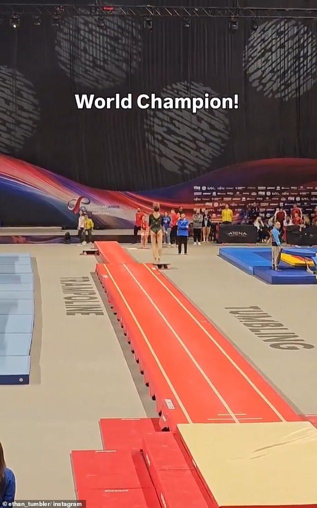 The Teenager (Pictured In The Middle Of Her Routine) Has Stunned Fans With An Amazing Display