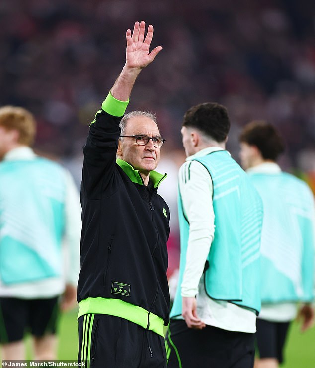 Martin O'neill Salutes The Away Fans After His Celtic Side Won 1-0 Away To Stuttgart